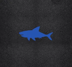 10"x24" Shark Stencil