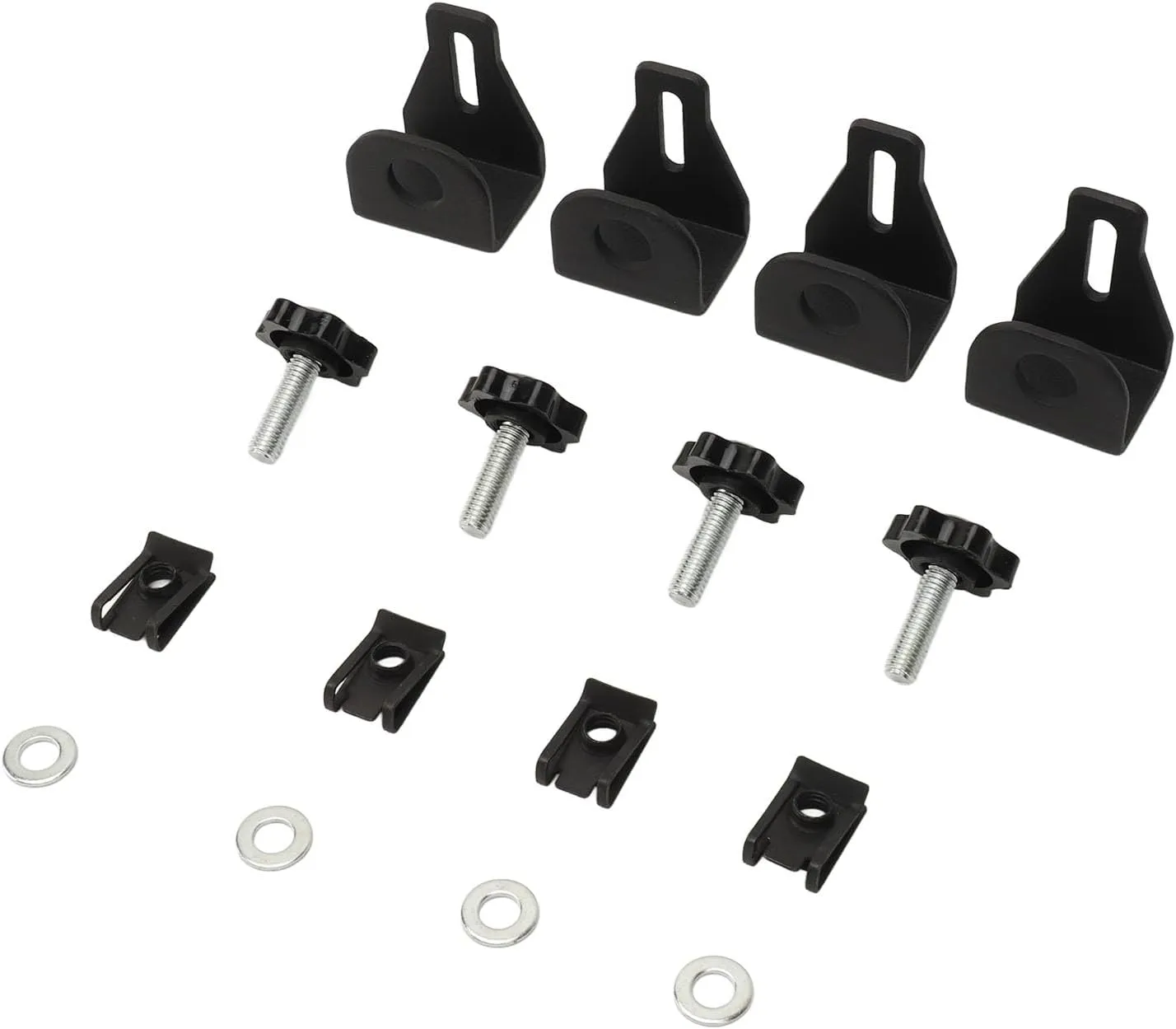 16PCS Saddle Bag Locks Mounting Screws, Theft Deterrent Hardware Nut Kit, Strong Compatibility, Anti Theft, Ideal Fit for Touring