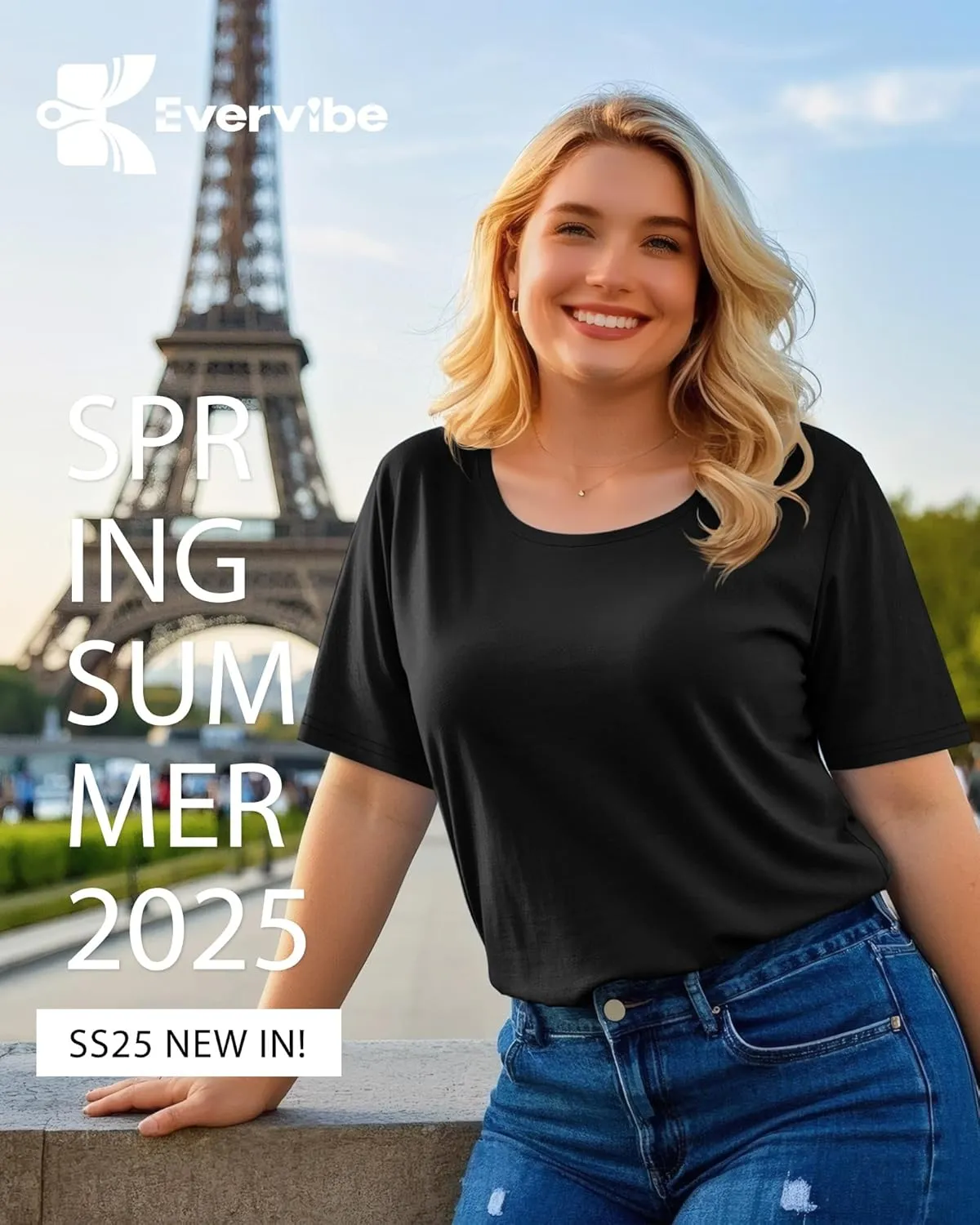 3 Pack Women's Plus Size Cotton Shirts, Scoop Neck Short Sleeve Casual Tops Summer Basic Tunic Tees