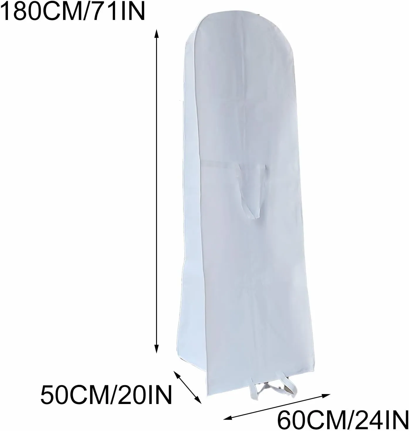 71 In Wedding Dress Bag, can Carry Garment Bag, Non Woven Dustproof, Suitable for Wedding Dresses, Dresses, Long Skirts