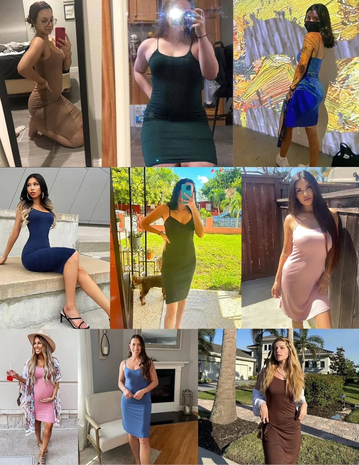 Avidlove Women Full Slips Sexy Chemise Nightgown V Neck Straight Dress Nightwear S-4XL