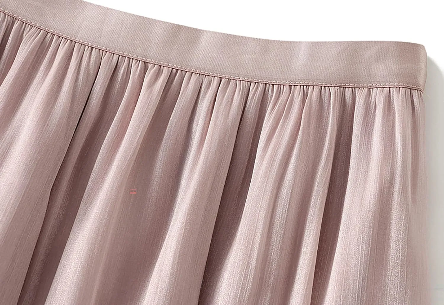 BAIMORE Women's Fairy Skirt Elastic High Waist Pleated Irregular Hem A Line Swing Midi Skirt