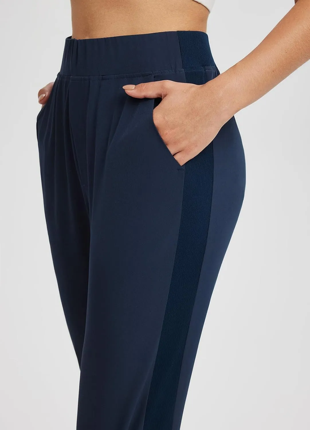 baleaf Women's Pants with Zipper Pockets Stretch Golf Pants High Waist Travel Athletic Work Casual UPF50 