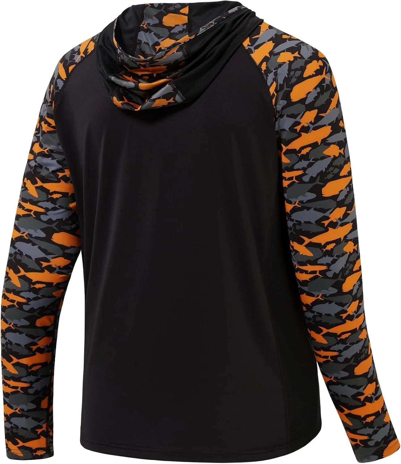 BASSDASH Mens UPF 50 Performance Fishing Shirt Cooling Hoodie Camo Long Sleeve FS17M
