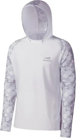 BASSDASH Mens UPF 50 Performance Fishing Shirt Cooling Hoodie Camo Long Sleeve FS17M