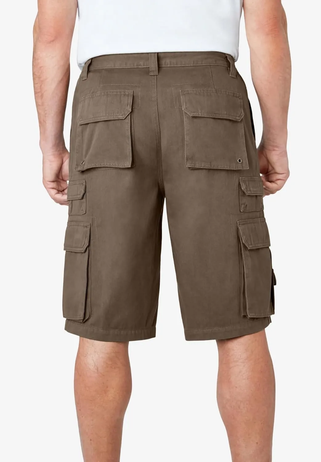 Boulder Creek by Kingsize Men's Big & Tall Ranger Stacked Cargo 12 Pocket Short