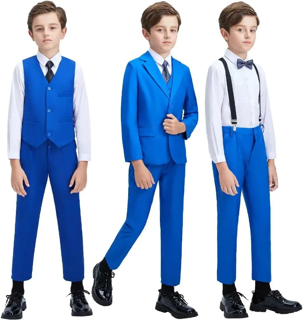 Boys Suits Toddler Formal Suit Set Kids Ring Bearer Outfit for Teen Boys Wedding Tuxedo Communion Dress Clothes