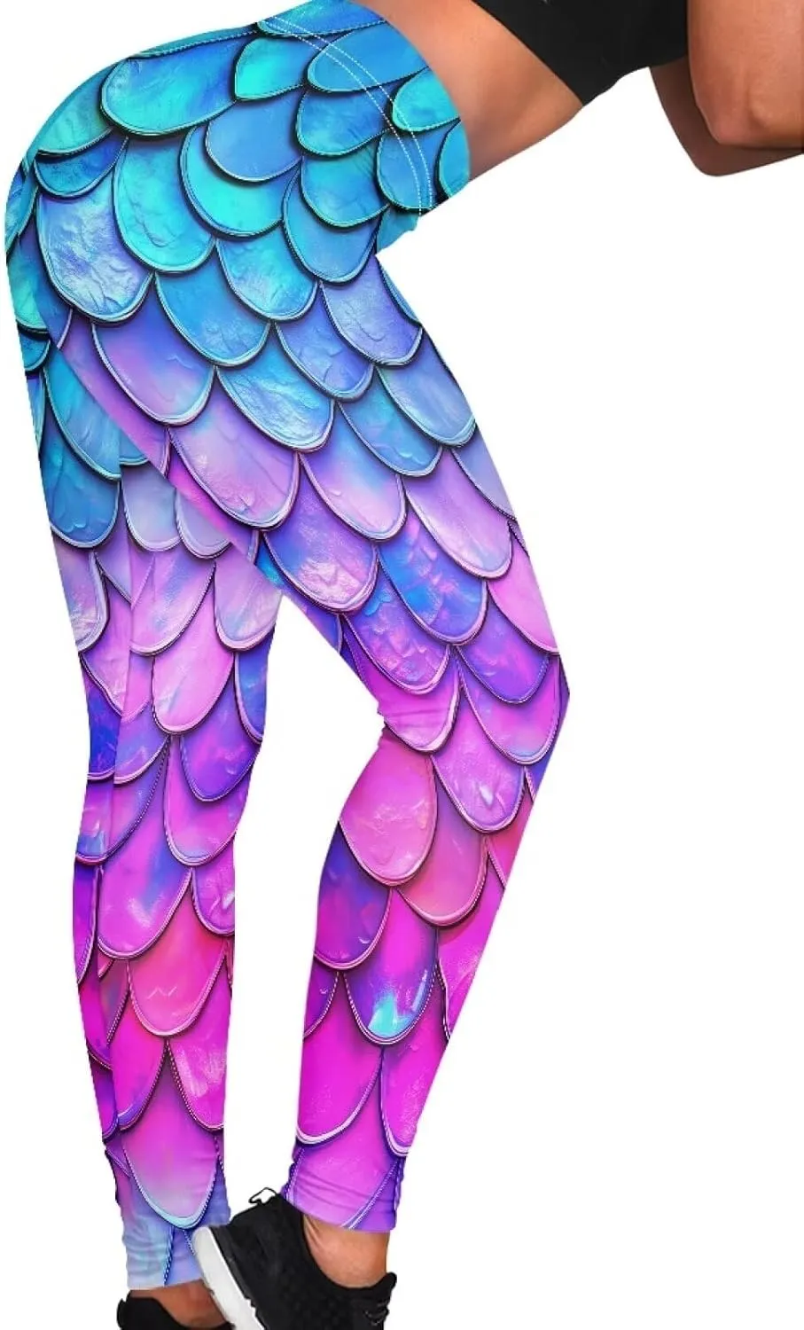 Bulopur Sunflower Workout Legging Pants Full Length, Leopard Women Tummy Control Yoga Pants, Long Leggings for Sport Running