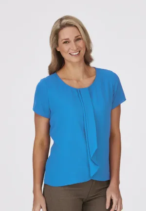 City Collection 2285 Ladies Short Sleeve Cascade