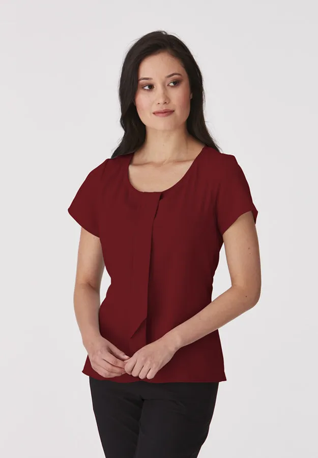 City Collection 2285 Ladies Short Sleeve Cascade