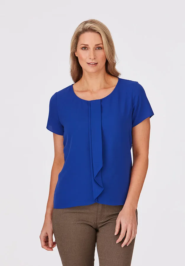 City Collection 2285 Ladies Short Sleeve Cascade