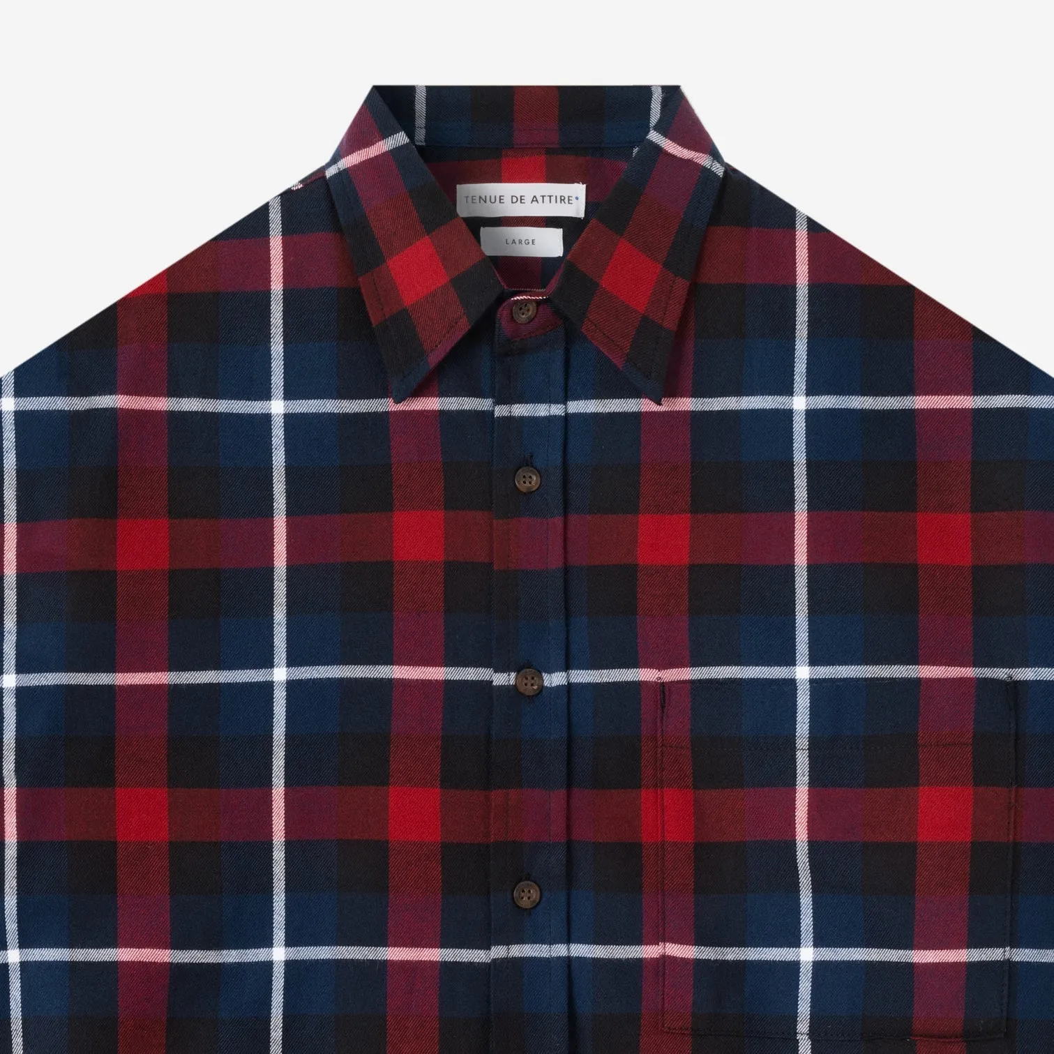 College Days Short Sleeve Plaid Shirt - Red Black