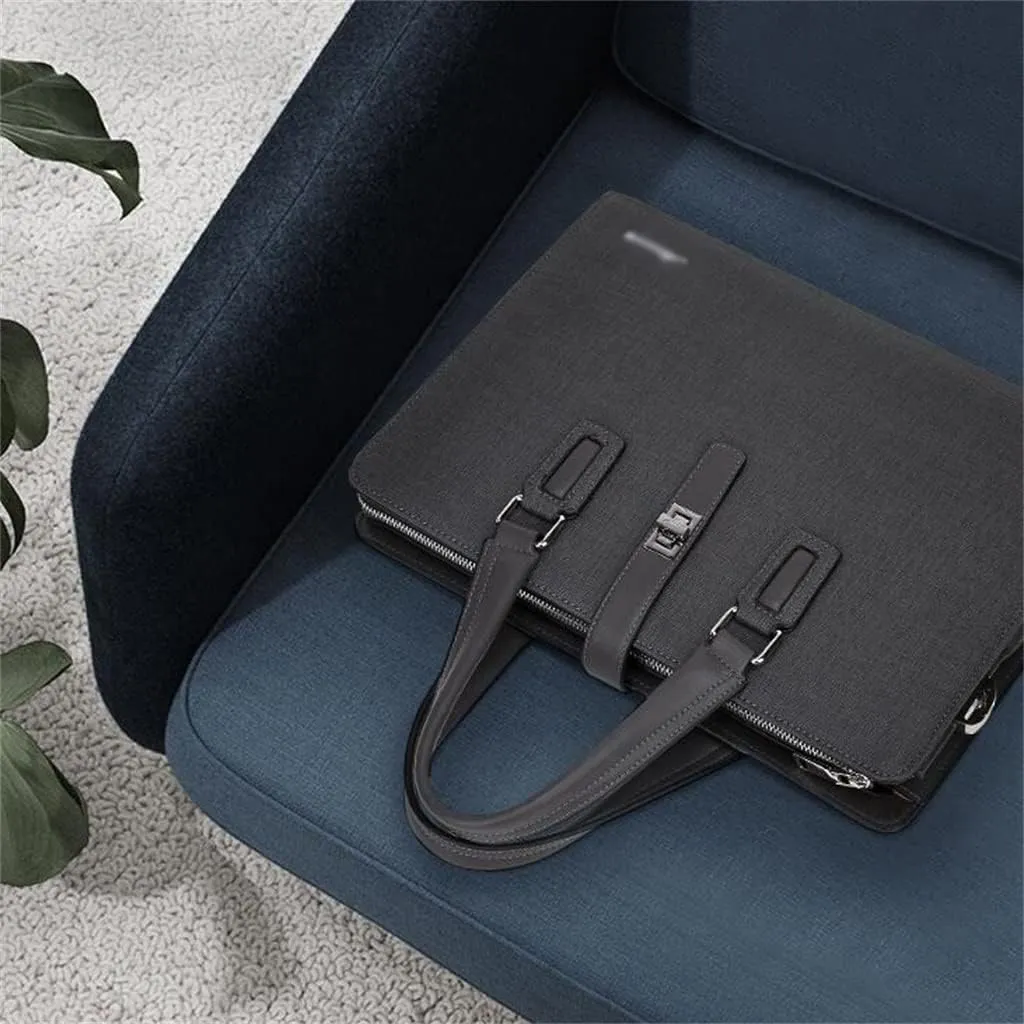 CSCDD Genuine Leather Handbag Cross Section Business Briefcase Shoulder Crossbody Bag Fashion Computer Men's Bag