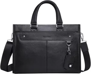 CSCDD Handbag Business Cowhide Single Shoulder Large Capacity Crossbody Bag Men's Leather Briefcase