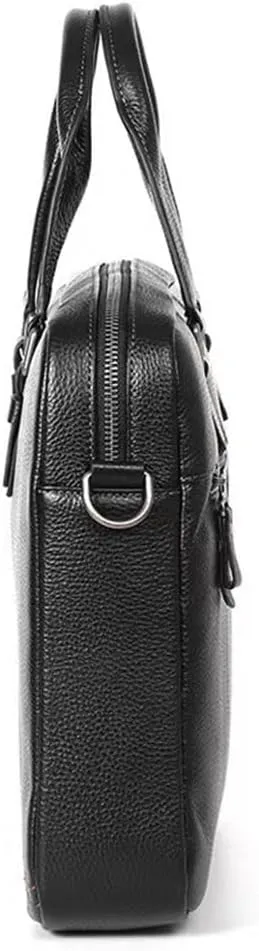 CSCDD Layer Cowhide Leather Handbag Men's Leather Briefcase Business Computer Bag Crossbody Bag