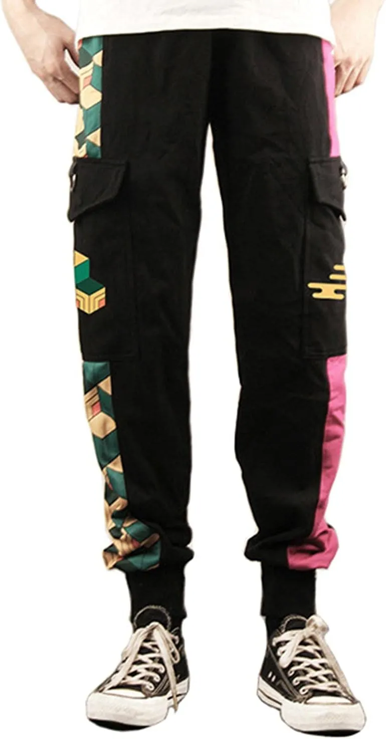 Demon Pants Anime Cargo Jogger Pants Casual Sweatpants Running Trousers with Pockets Hip Hop
