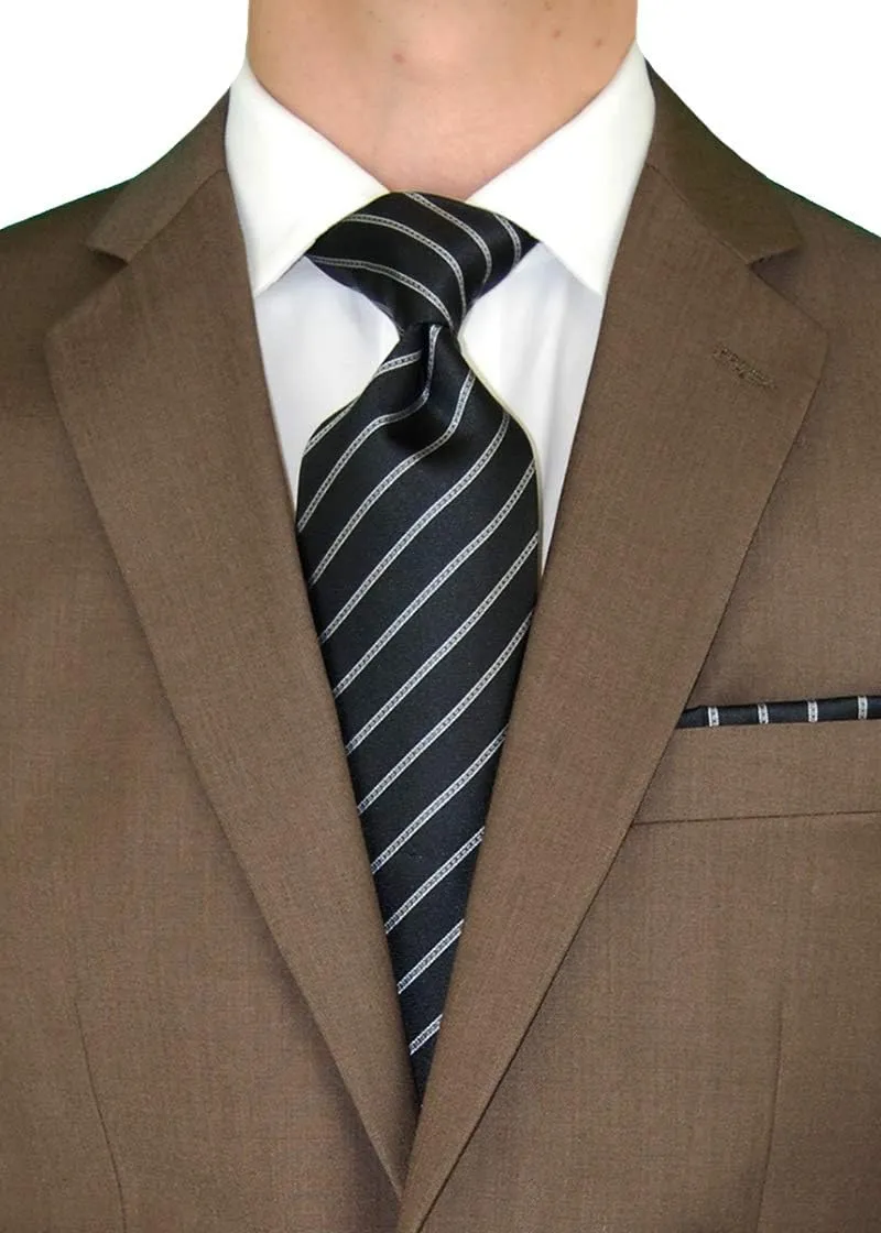 DTI BB Signature Italian Men's Two Button 2 Piece Wool Suit Ticket Pocket Jacket