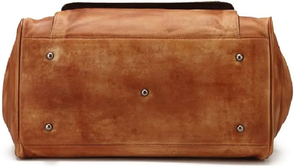 Fashion Genuine Leather Travel Bag Luggage Duffle Bag Leather Men Weekend Bag Carry On Tote Handbag