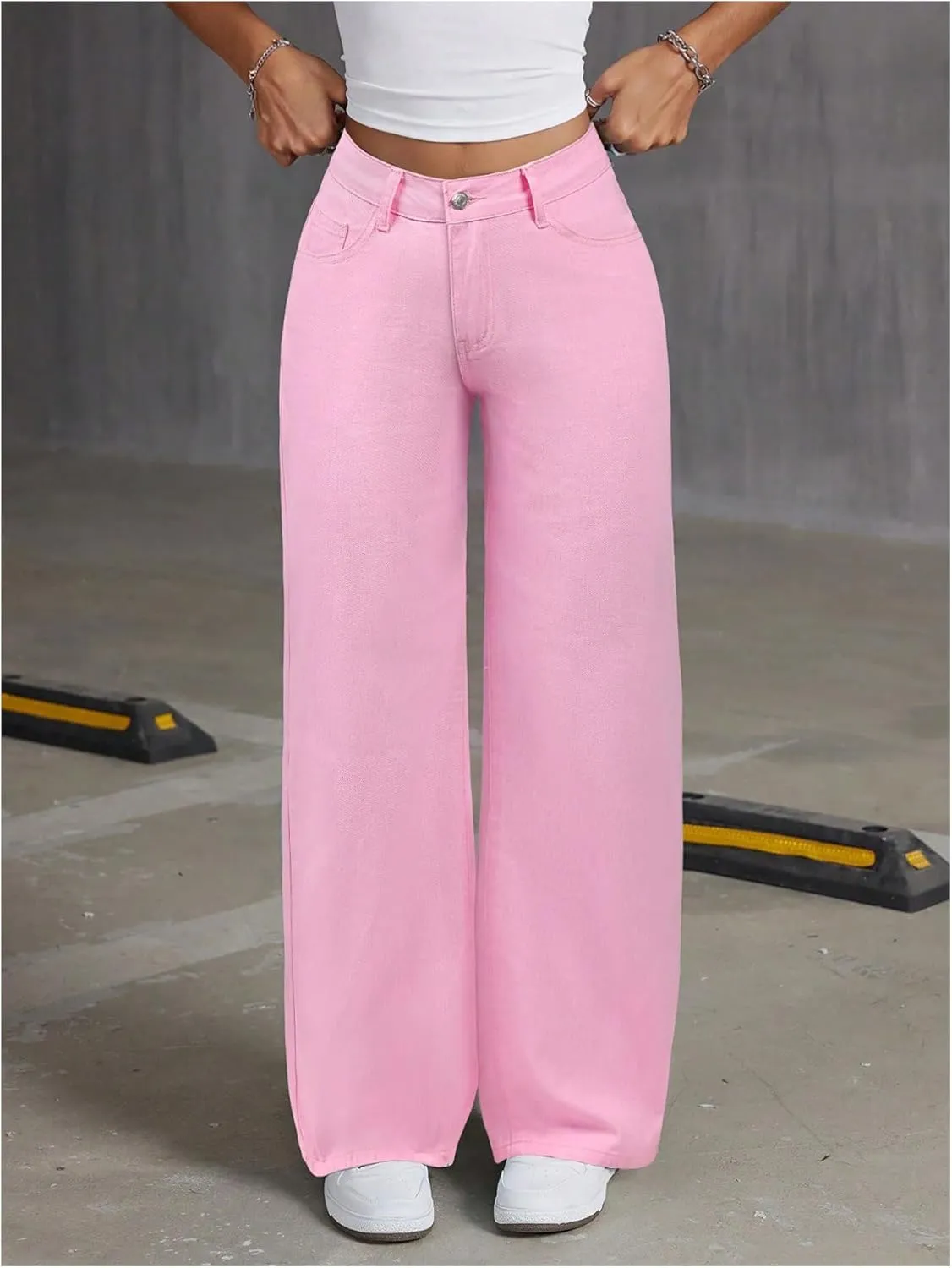 Floerns Women's Bowknot Embroidery Jeans Y2k Straight Leg Boyfriend Denim Pants