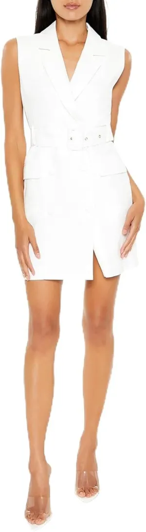 Forever 21 Women's Sleeveless Blazer Mini Dress