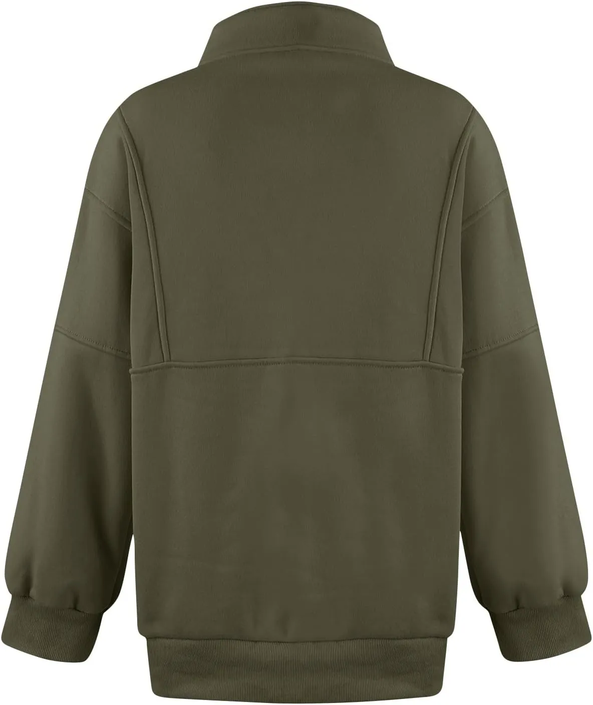 Funnel Neck Half Zip Sweatshirt Women Oversized Thumb Hole Fleece Pullover Lightweight Y2k Zip Up Comfy Hoodie