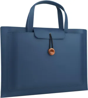 FUNSEED 15.6 Inch Laptop Bag for Men, PU Water Resistant Work Computer Laptop Messenger Briefcase Bag for Travel Office