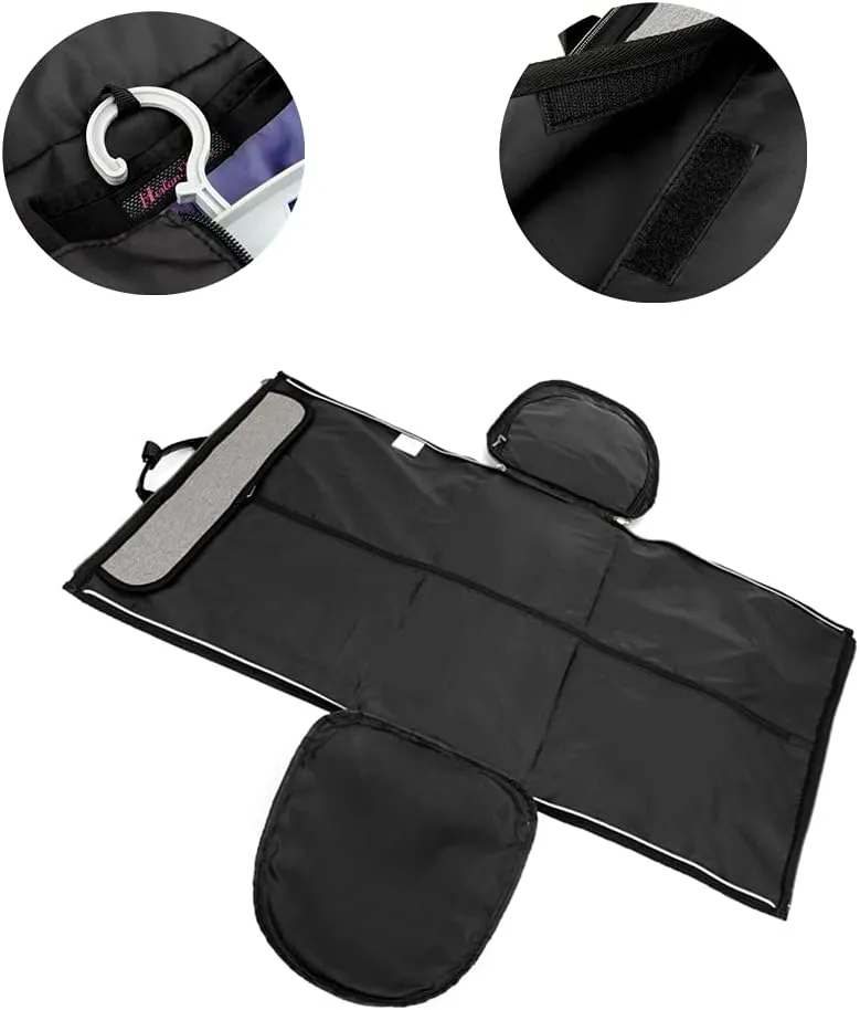 Garment Bags for Business Travel Convertible Backpack Travel Duffel Bag Carry on Garment Bag 2 in 1 Weekender Suit Bag for Men (Blue)