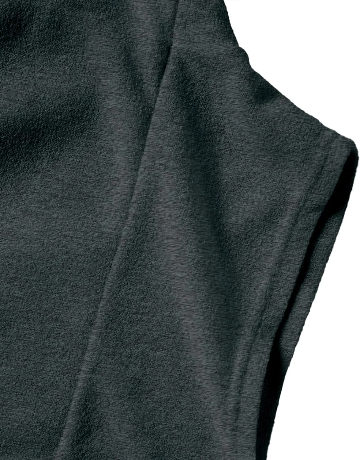 GIVON Mens Sleeveless Ruffle Shawl Collar Cardigan Lightweight Long Hooded Vest Sweater