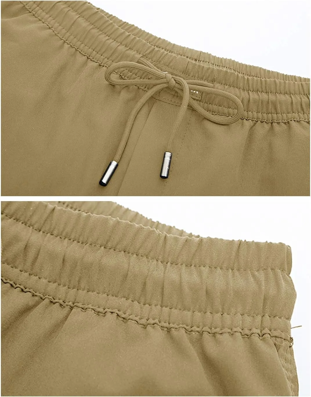 Gopune Men's Lightweight Hiking Running Sweatpants Quick Dry Outdoor Athletic Casual Pants with Zipper Pockets