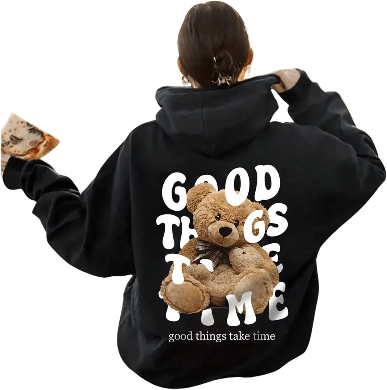 GORGLITTER Women's Y2K Hoodies Trendy Graphic Letter Print Long Sleeve Loose Oversized Sweatshirt Fashion Outfits 2025