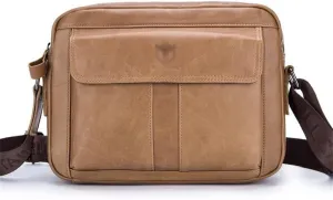 Handbag Messenger Bag Men's Shoulder Bag Genuine Leather Men's Small Male Man Bags Travel Tote (3_Pack Som visas i figuren)