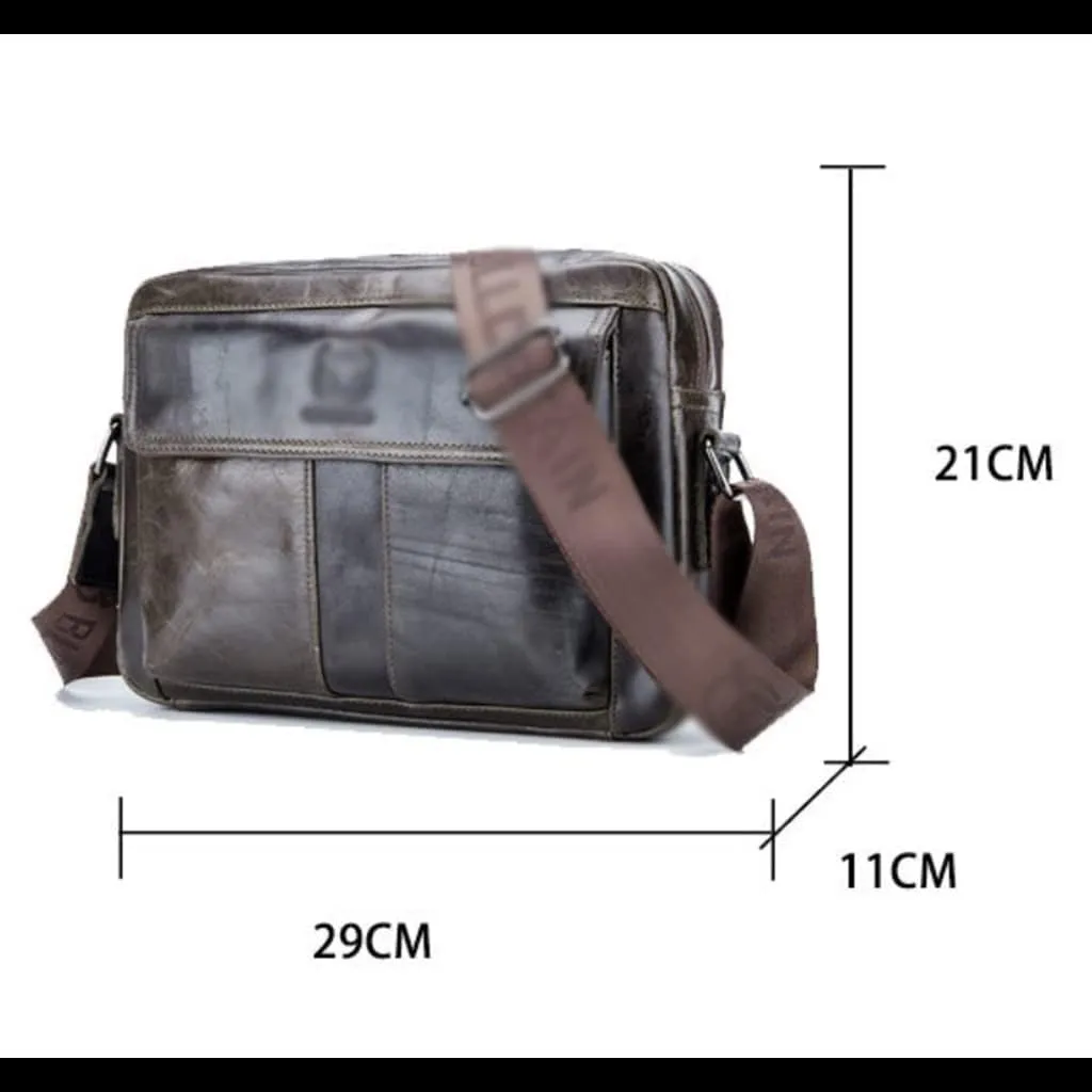 Handbag Messenger Bag Men's Shoulder Bag Genuine Leather Men's Small Male Man Bags Travel Tote