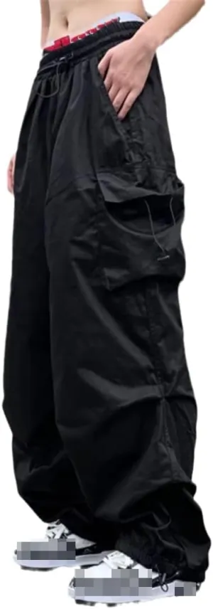 Harem Pants Women Hippie Streetwear Oversize Pockets Cargo Trousers Harajuku Sweatpants