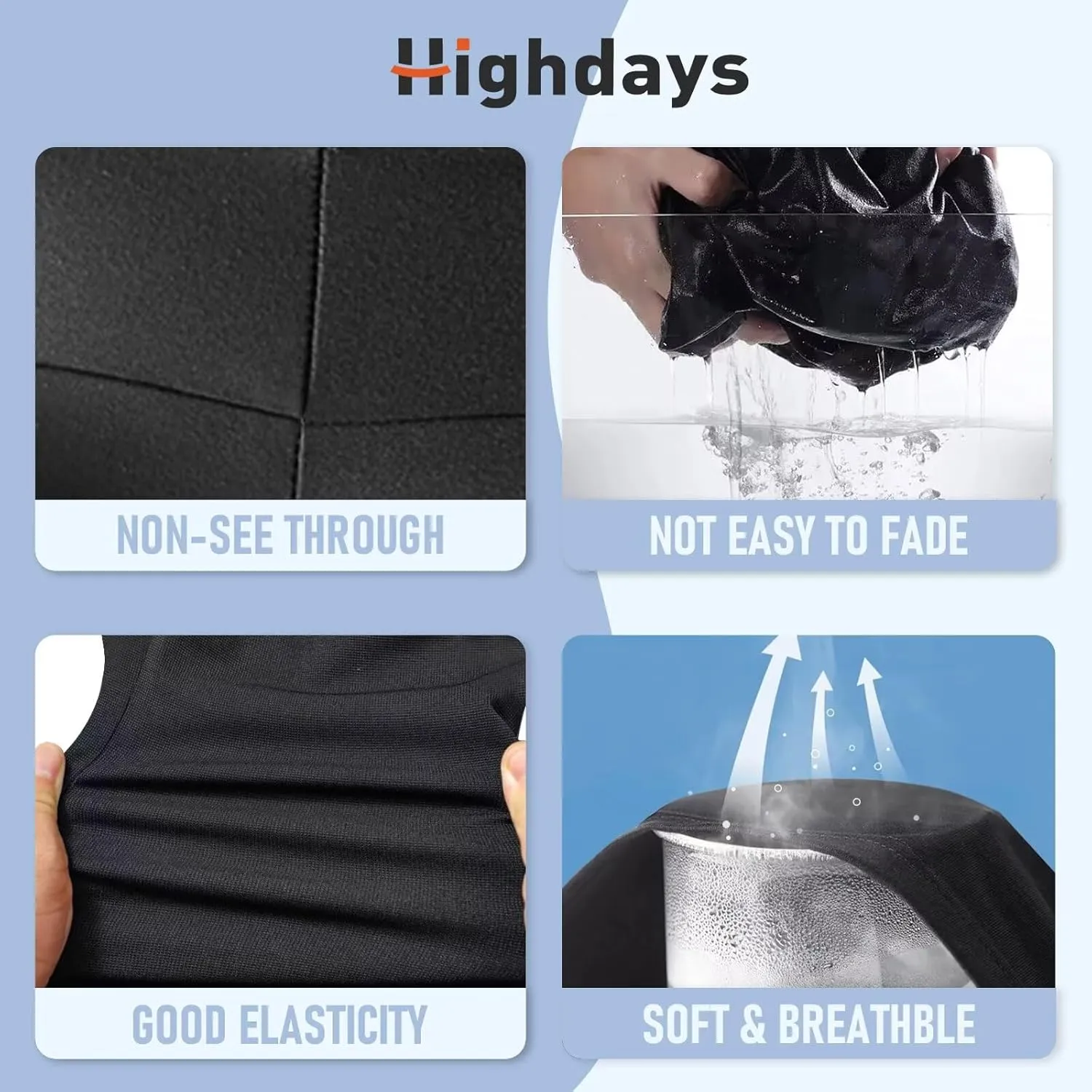 HIGHDAYS 3 Pack Capri Leggings for Women with Pockets - High Waist Workout Running Yoga Pants
