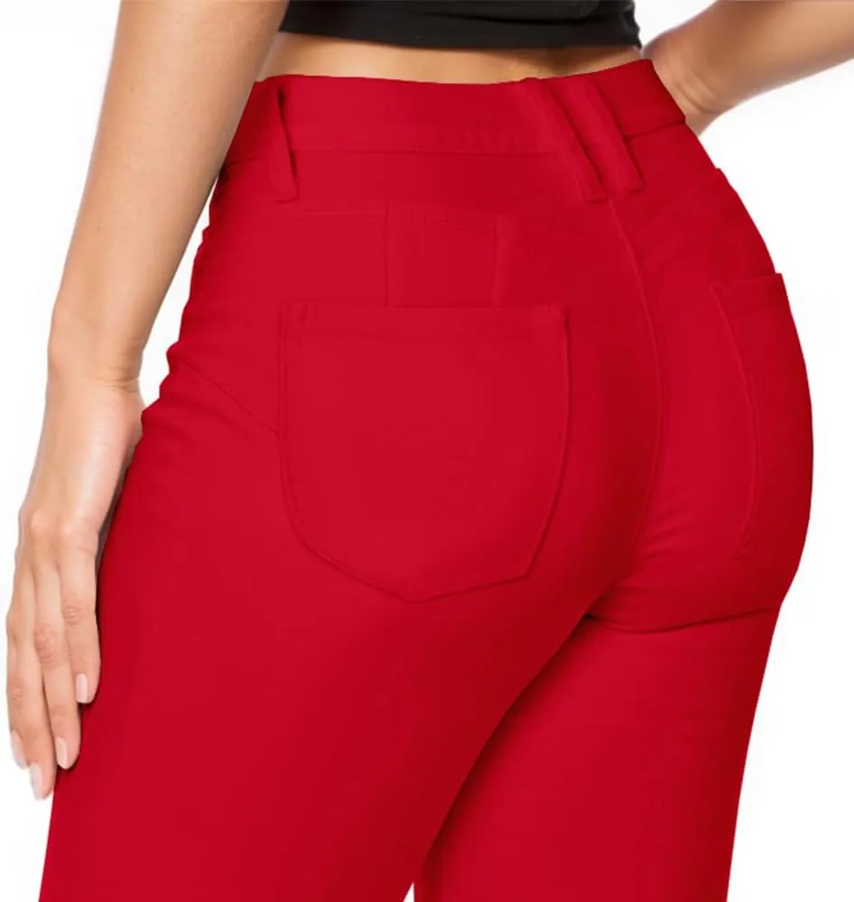 Hybrid & Company Women's Butt Lift Super Comfy Stretch Denim Capri Short Jeans