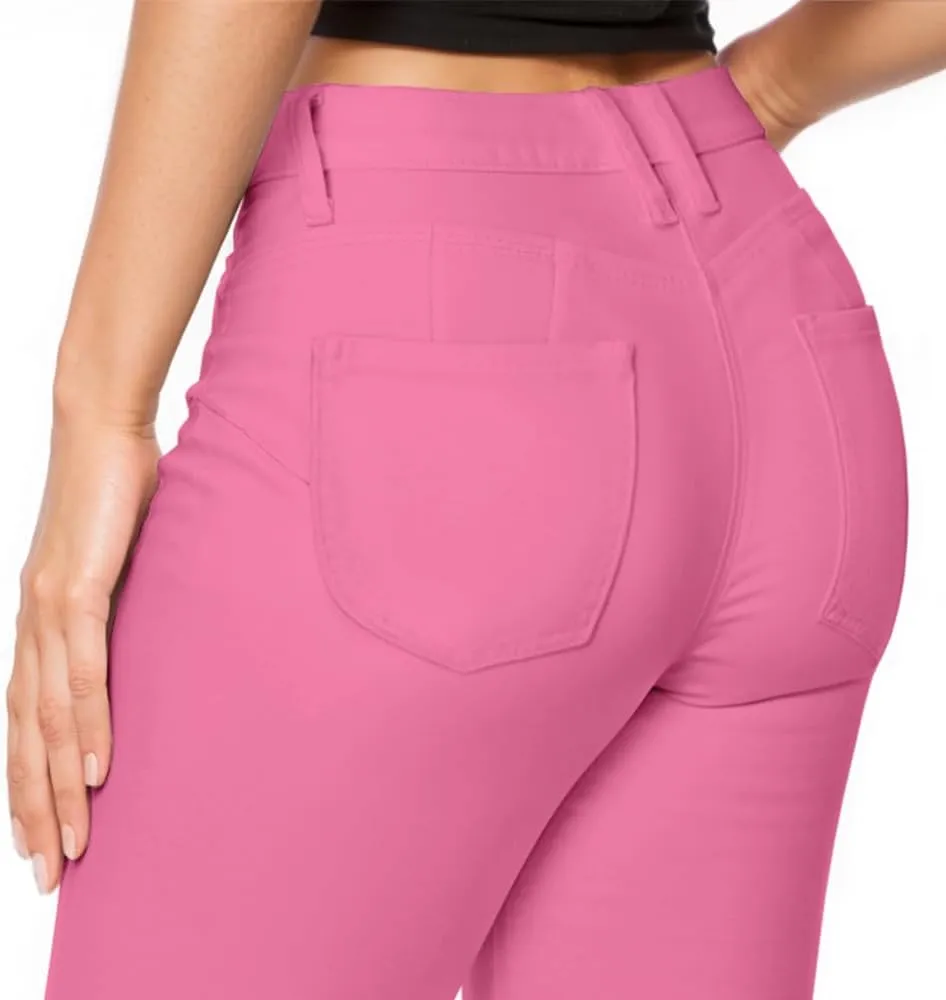 Hybrid & Company Women's Butt Lift Super Comfy Stretch Denim Capri Short Jeans