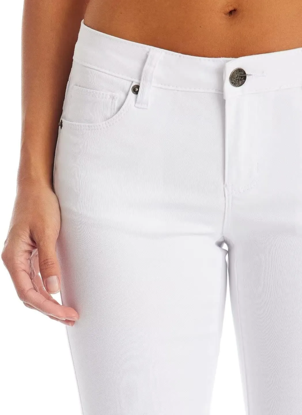Hybrid & Company Women's Butt Lift Super Comfy Stretch Denim Capri Short Jeans