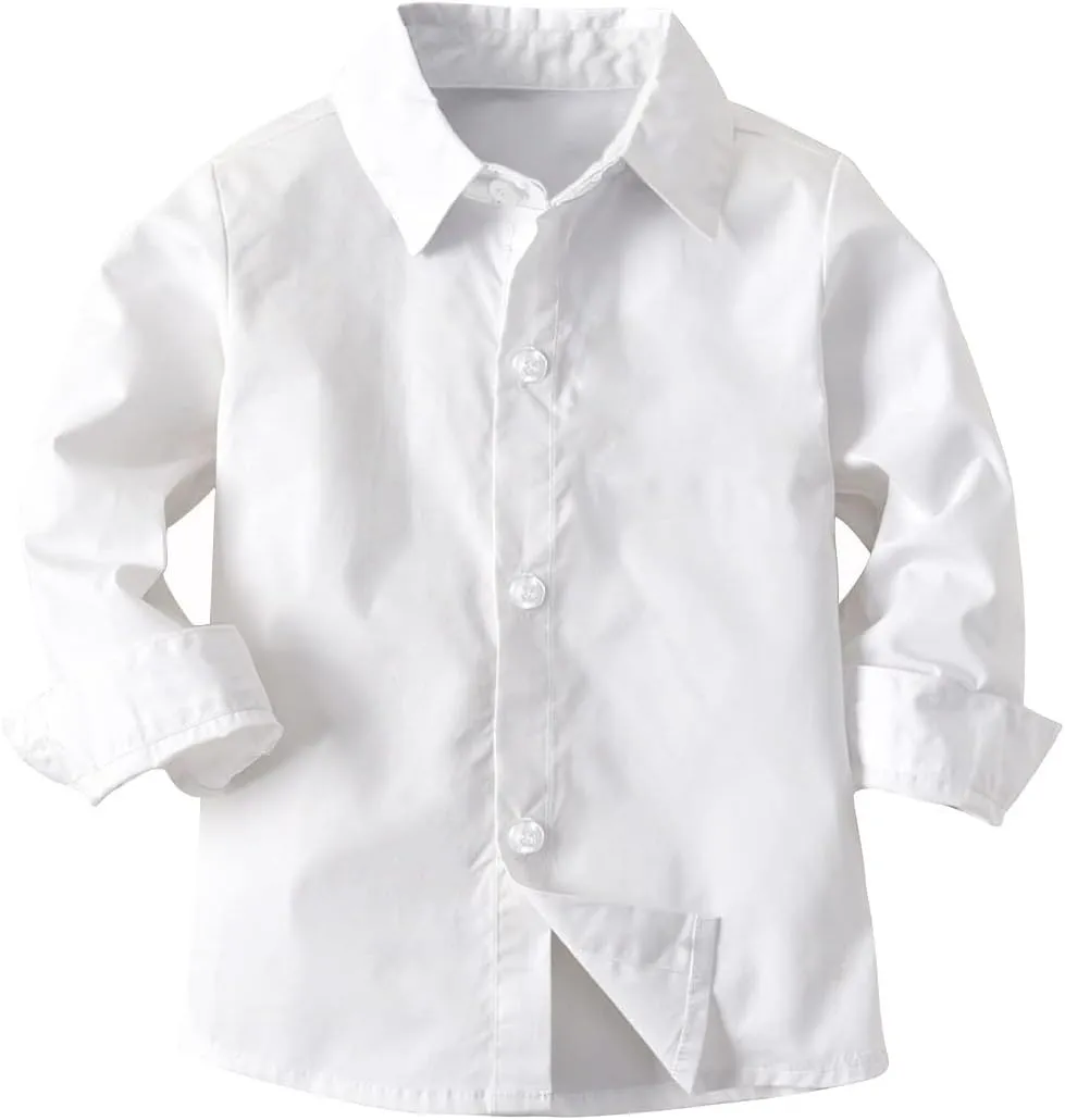 IDOPIP Toddler Kids Baby Boys 1st Christmas Outfit Gentleman Striped Shirt with Bowtie  Long Suspender Pants Overalls Clothes