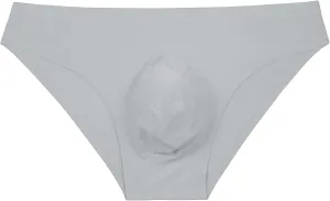 JEShifangjiusu Men Seamless Underwear Ice Silk Sexy See-Through Briefs Underpants Shorts Mesh Low Rise Ultra-Thin Mini Bikini
