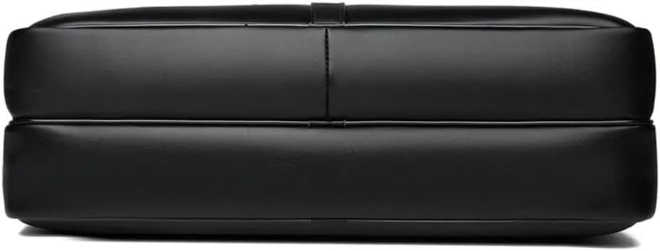 JSEIAJB Business Leather Multi-purpose Three-layer Briefcase Large Capacity Portable Laptop