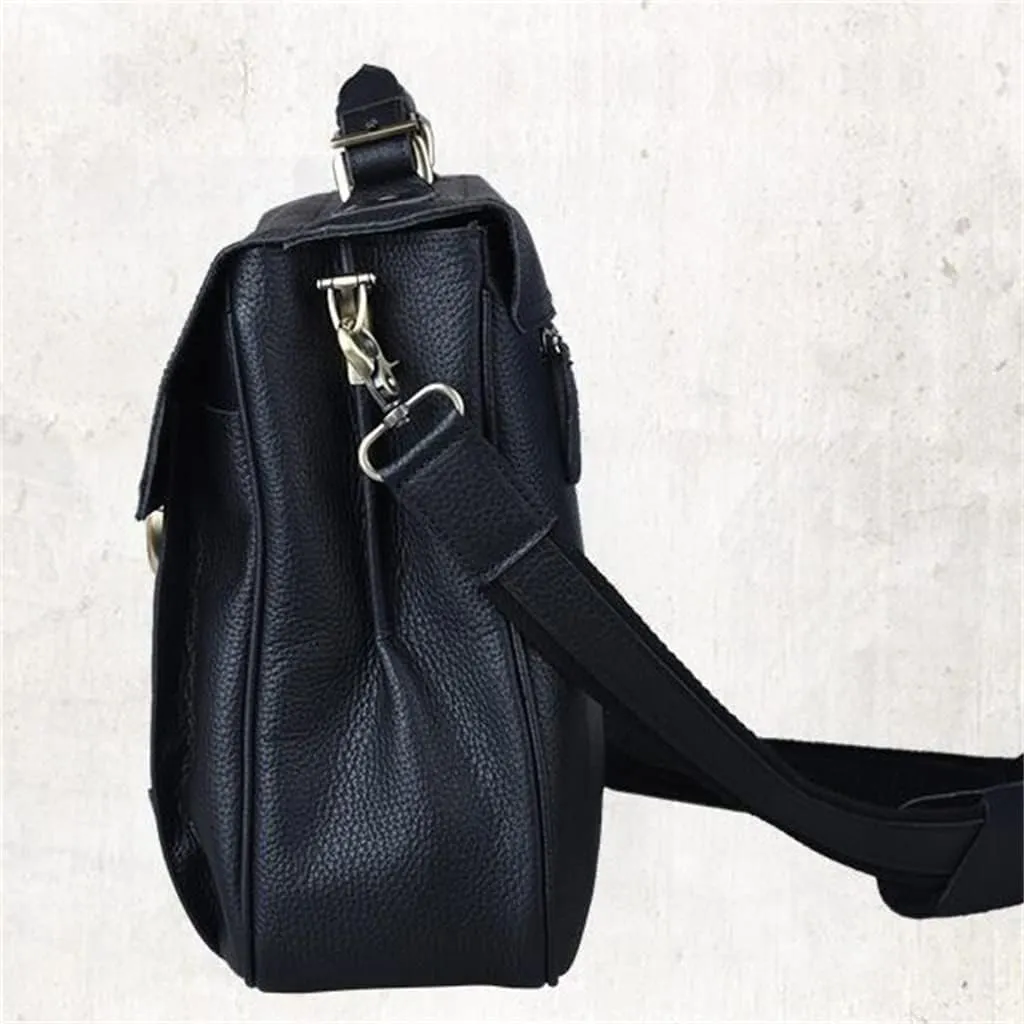 JSEIAJB Genuine Leather Briefcase Men Business Bag Men Briefcase Laptop Bag Tote Male Office Bag Handbag