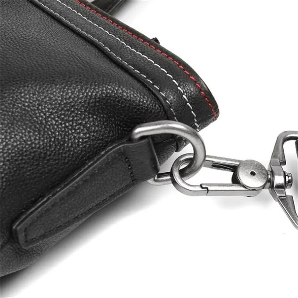 JSEIAJB Handbag Leather Large Capacity Bags Business Cowhide Shoulder Crossbody Casual Briefcase