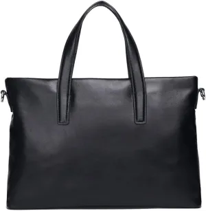 JSEIAJB Men's Leather Business Briefcase Crossbody Bag Layer Cowhide Handbag Computer Bag