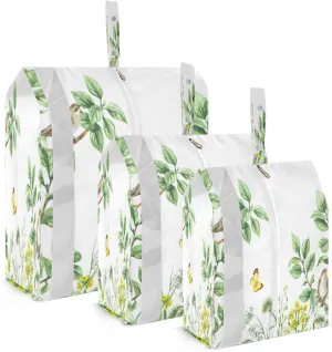 Kigai Butterfly Flower Travel Cubes for Packing 3 PCS Travel Luggage Packing Organizer Foldable Suitcase Storage Bag, Travel Accessories