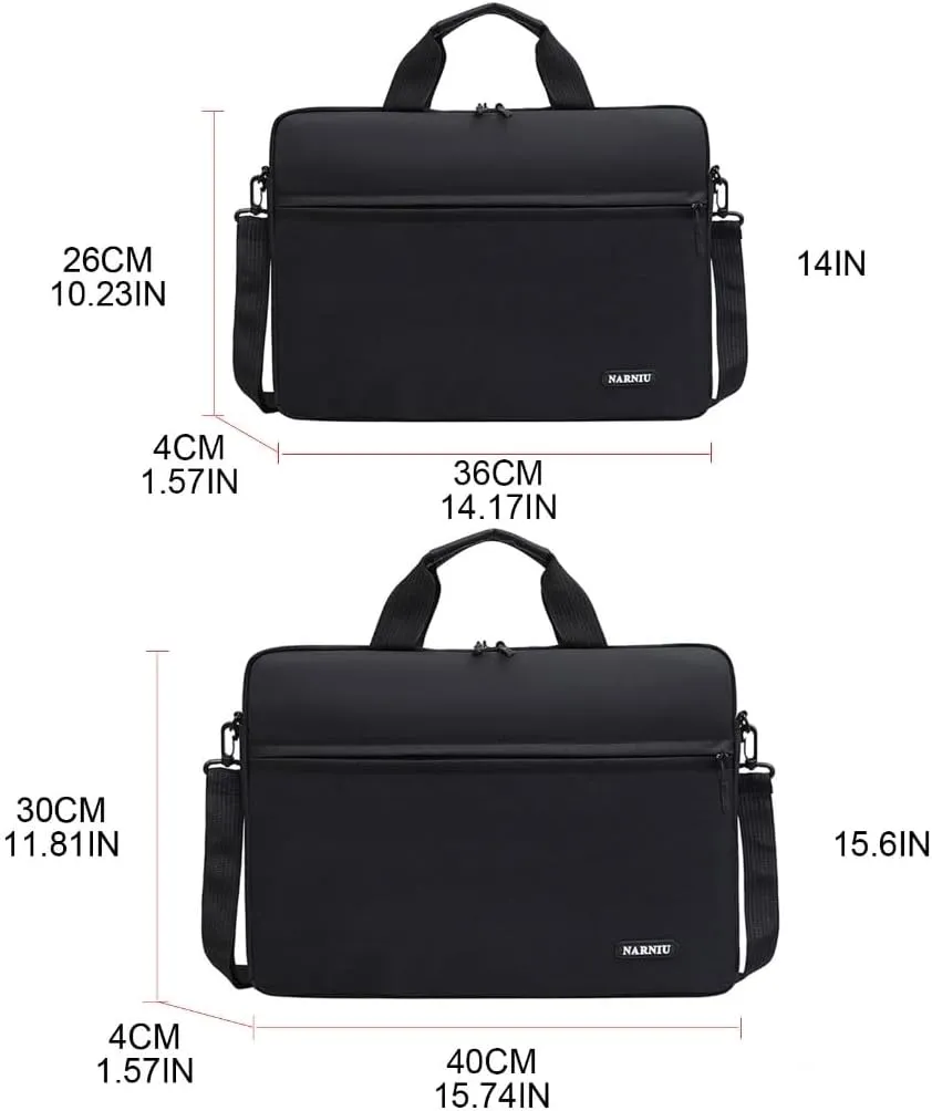 Laptop Shoulder Bag 15.6 Inch Tablet Lightweight Business Casual or School Handbag Computer Notebook Bags