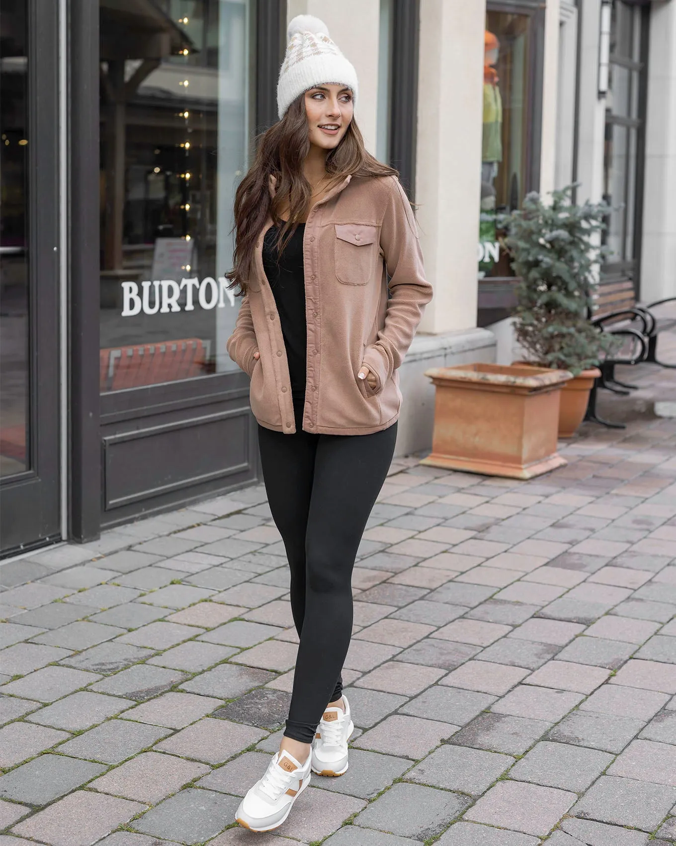 Luxe Cappuccino Teddy Fleece Jacket