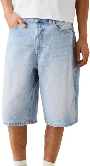 Men Baggy Denim Jorts Vintage Loose Fit Carpenter Hip Hop Jean Shorts Casual Short Jeans Streetwear