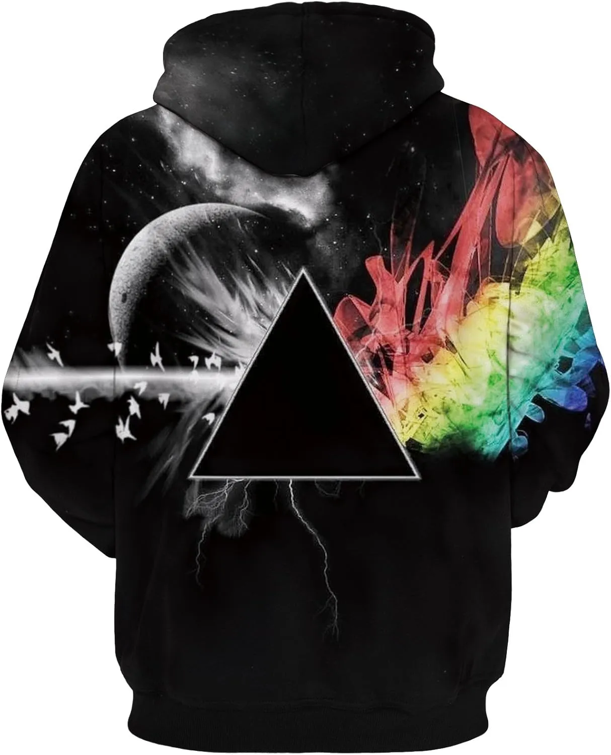 Men Women Unisex Hoodies Novelty 3D Print Graphic Hooded Pullover Sweatshirt with Pocket