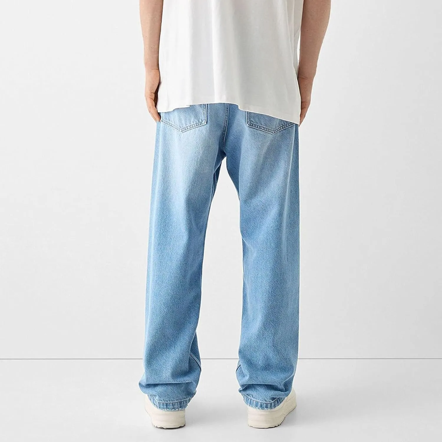 Men Y2k Jeans Hip Hop Baggy Star Embroidery Denim Pant Straight Wide Leg Denim Pants Harajuku Streetwear Graphic Jean Trouser