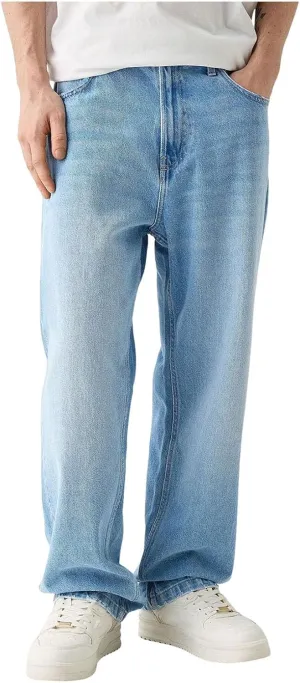 Men Y2k Jeans Hip Hop Baggy Star Embroidery Denim Pant Straight Wide Leg Denim Pants Harajuku Streetwear Graphic Jean Trouser